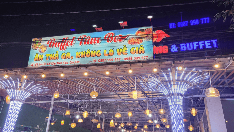 Buffet Tâm Bo, ăn thả ga không lo về giá