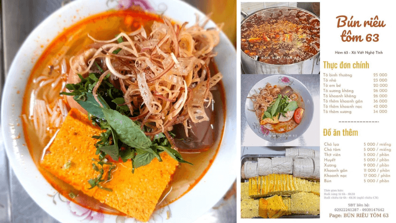 Bún riêu ngon Cần Thơ